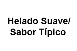 helado suave sabor tipico